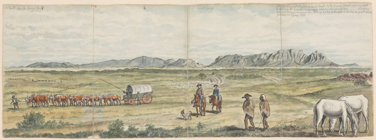 Khoikhoi and Colonists on the Cape Flats by Jan Brandes