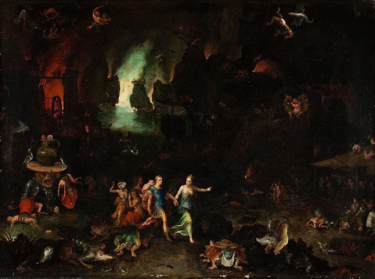 Aeneas and the Sibyl in the Underworld by Jan Brueghel the Elder