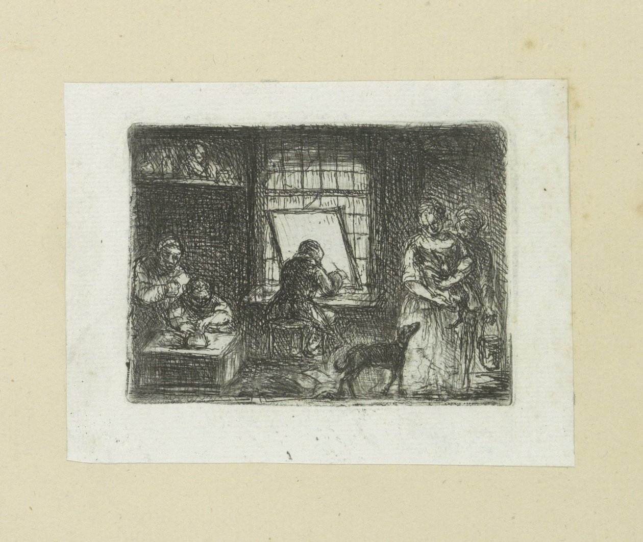 Interior of a print workshop by Jan Chalon