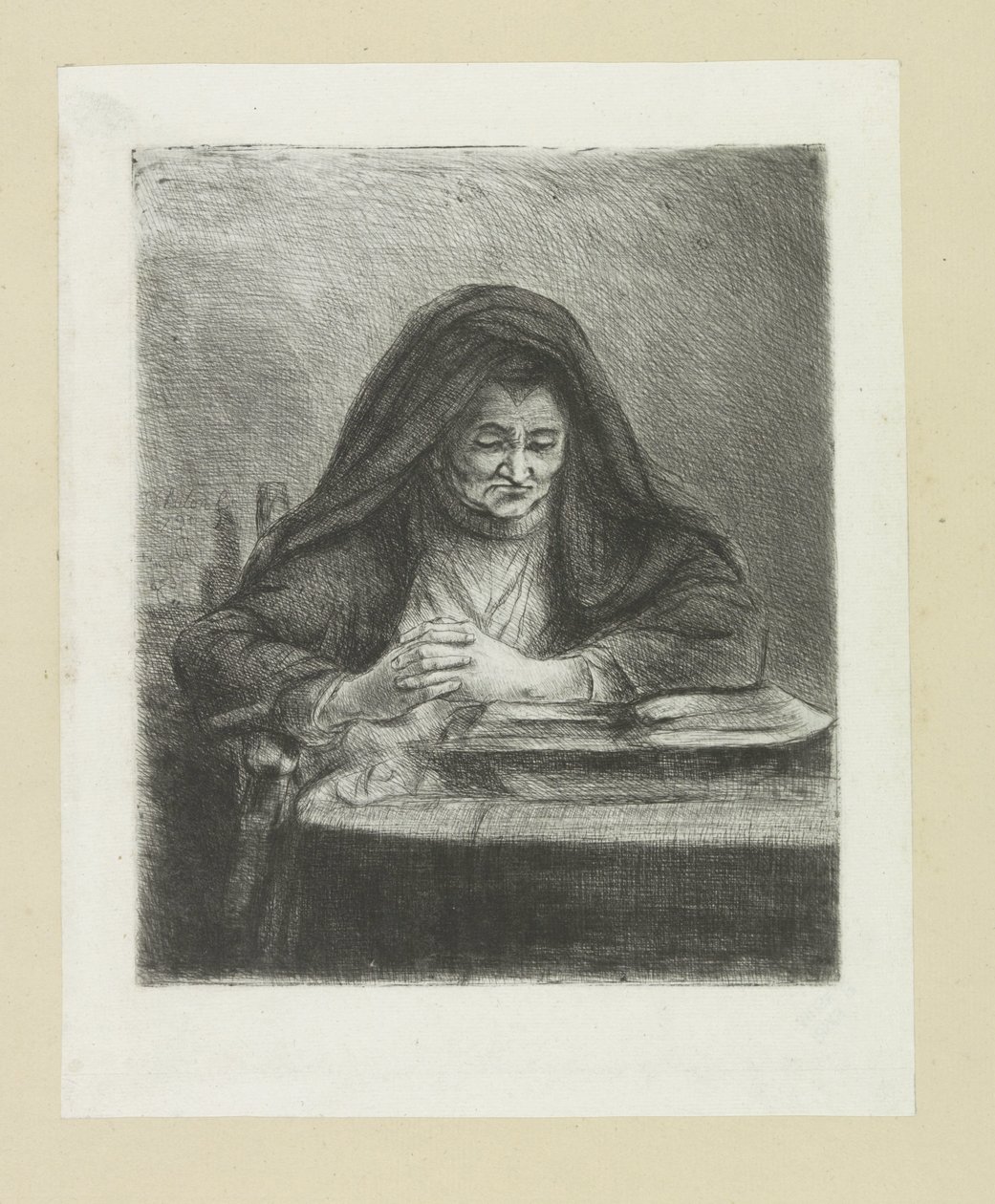 Reading Woman (The Compleat Work of Etchings by John Chalon) by Jan Chalon