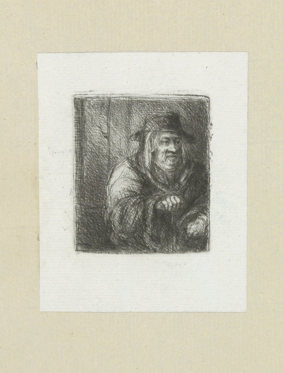 Old Man with Cloak and Hat by Jan Chalon