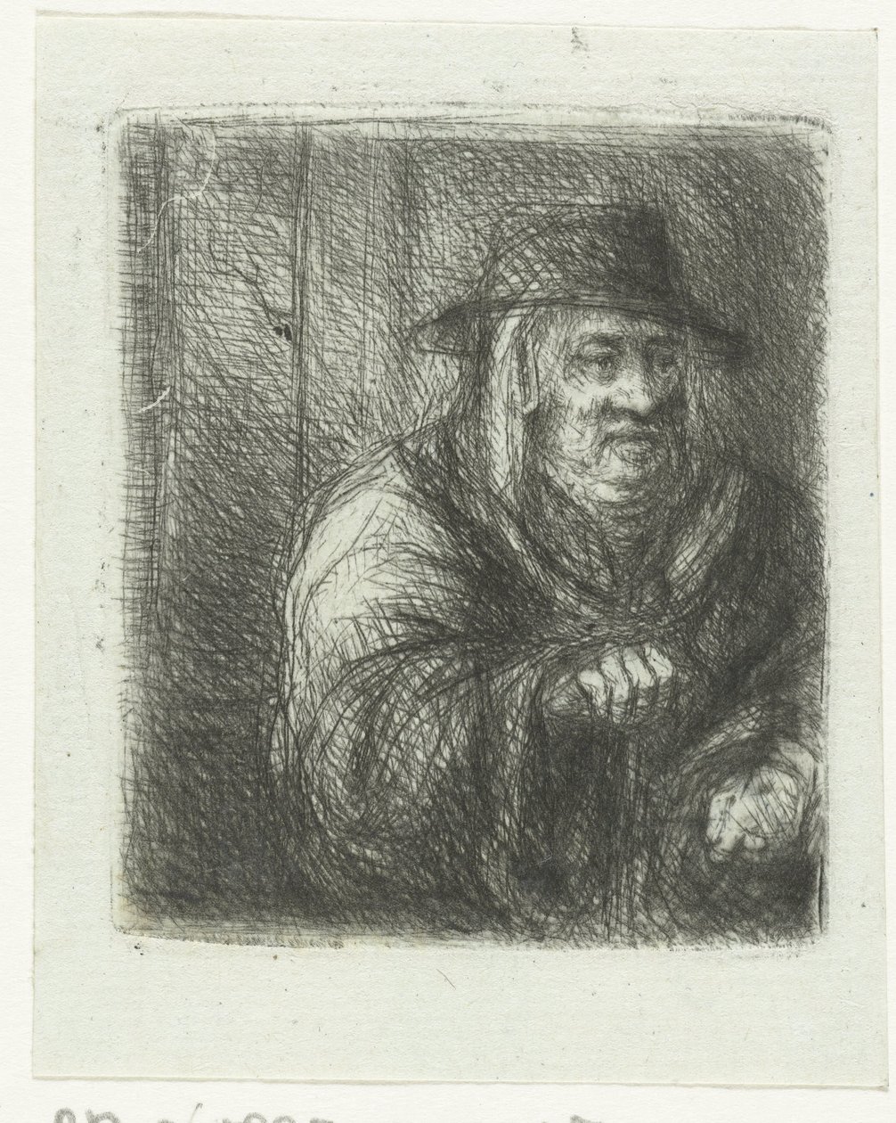 Old Man with Cloak and Hat by Jan Chalon