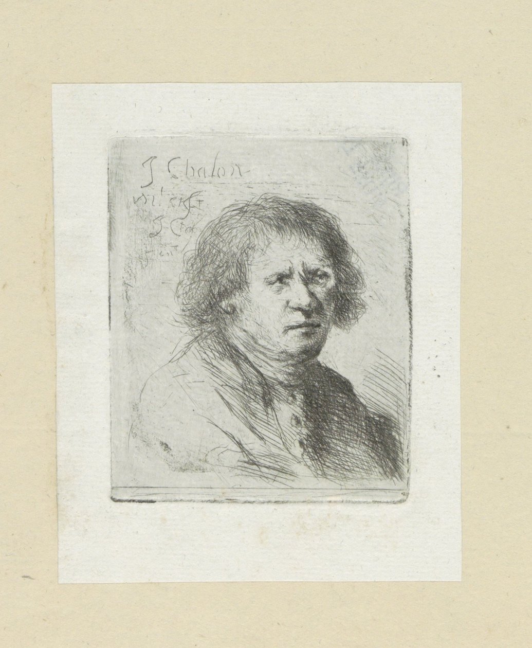 Adult man (The Compleat Work of Etchings by John Chalon) by Jan Chalon