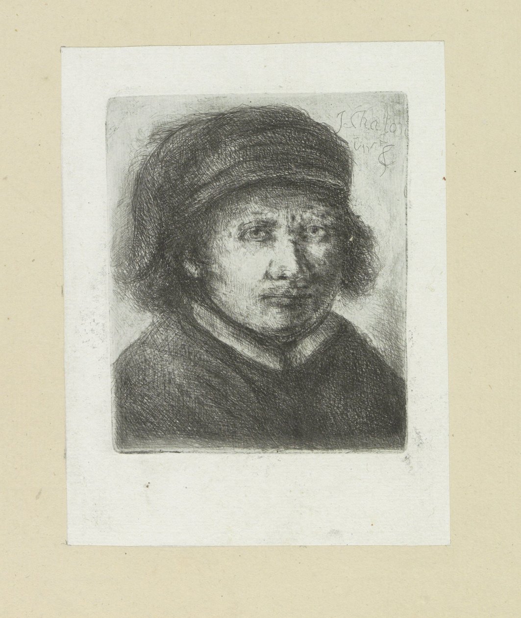 Adult Man, Facing Right by Jan Chalon