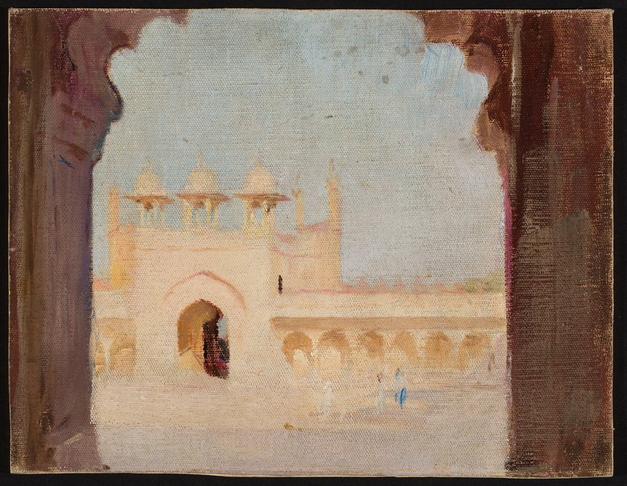 Agra - Palaces. From a Journey to India by Jan Ciągliński