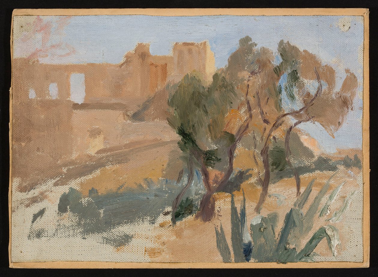 Athens - Propylaea on the Acropolis. From a Journey to Greece by Jan Ciągliński