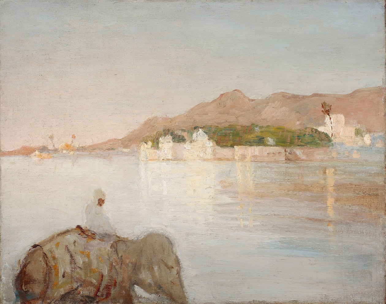 Palace of the Maharajas by Lake Udaipur. From a Journey to India by Jan Ciągliński