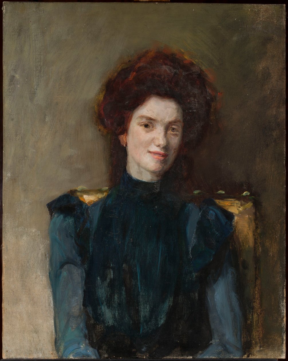 Portrait of a Red-Haired Woman by Jan Ciągliński