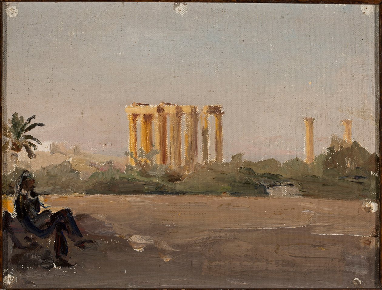 Temple of Jupiter in Athens. From a Journey to Greece by Jan Ciągliński