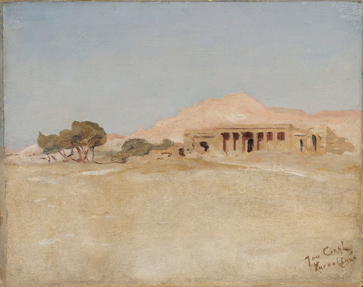 Kurna Temple - Luxor. From a Journey to Egypt by Jan Ciągliński