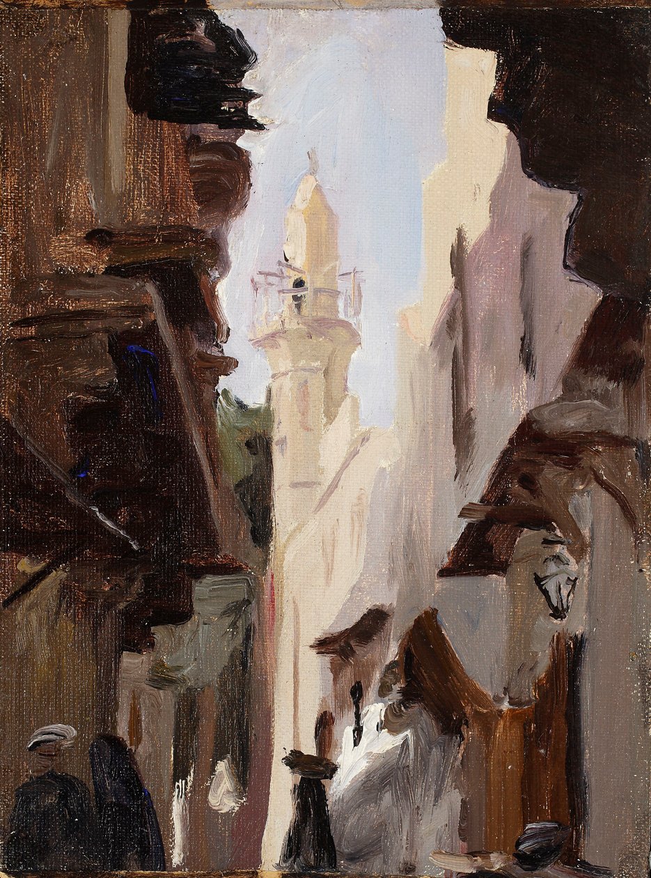 Street in Cairo. From a Journey to Egypt by Jan Ciągliński