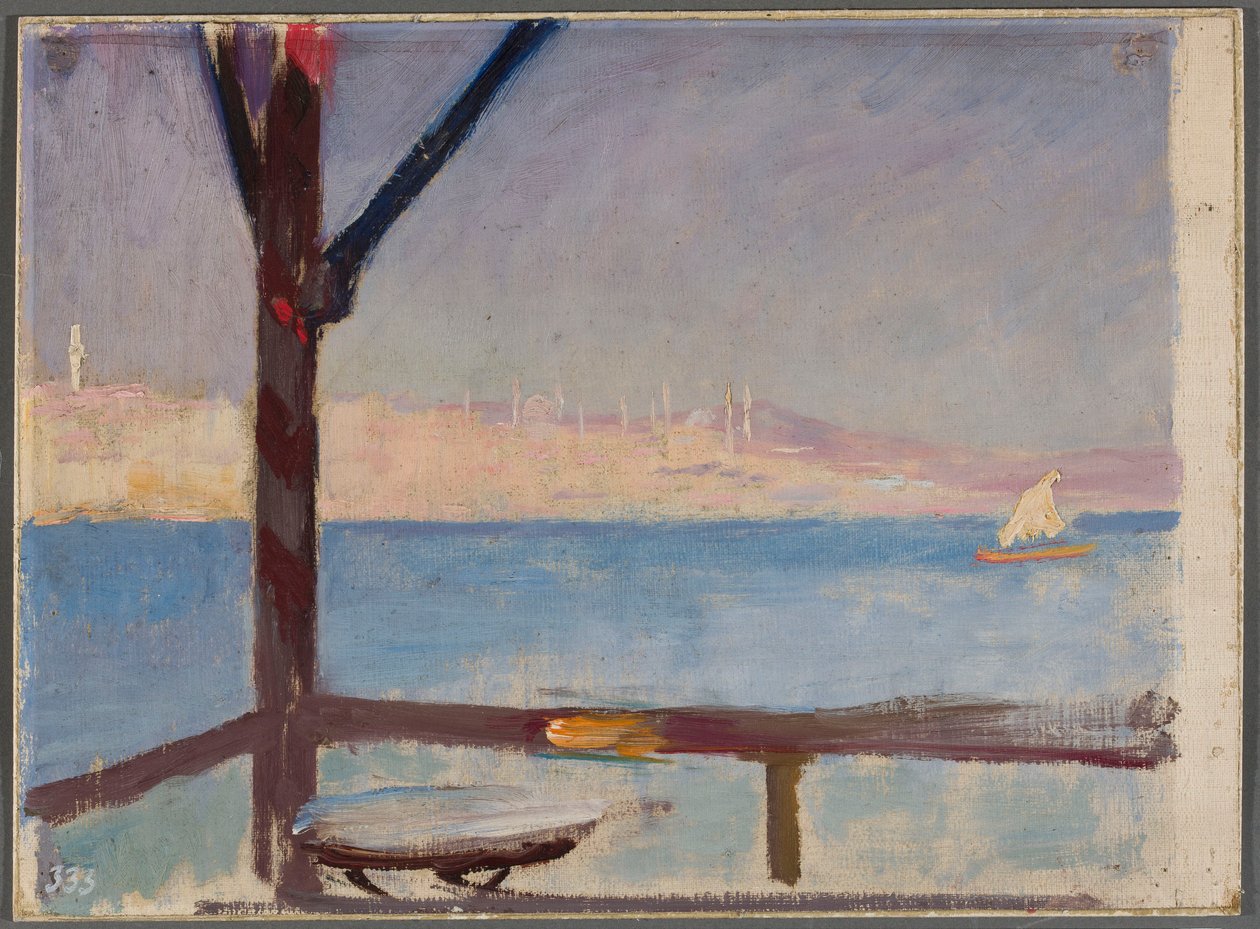 View of Constantinople from a Ship. From a Journey to Constantinople by Jan Ciągliński
