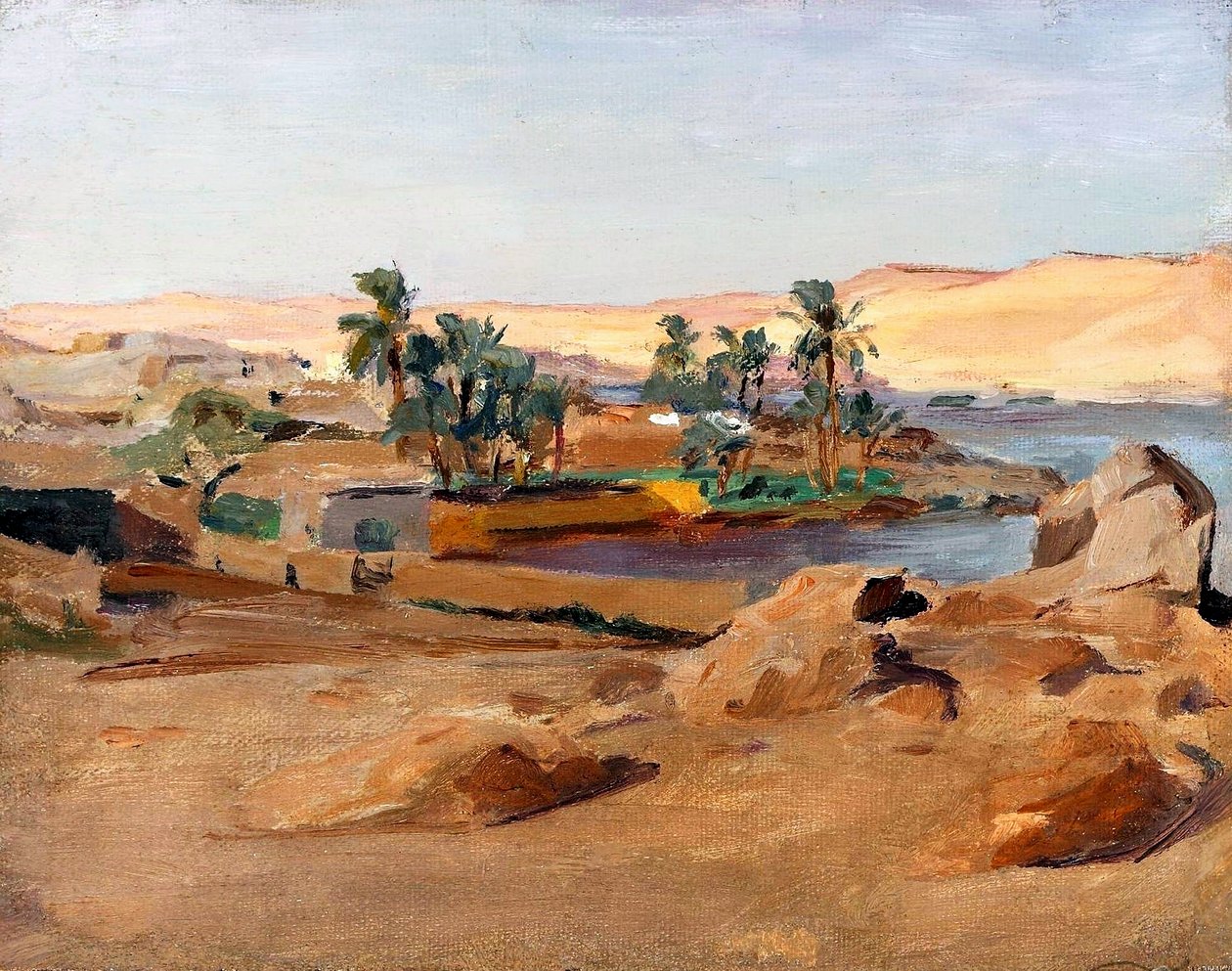 The River Nile near Aswan by Jan Ciągliński