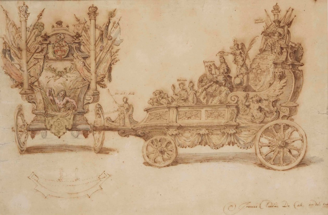 Design for a float by Jan Claudius de Cock