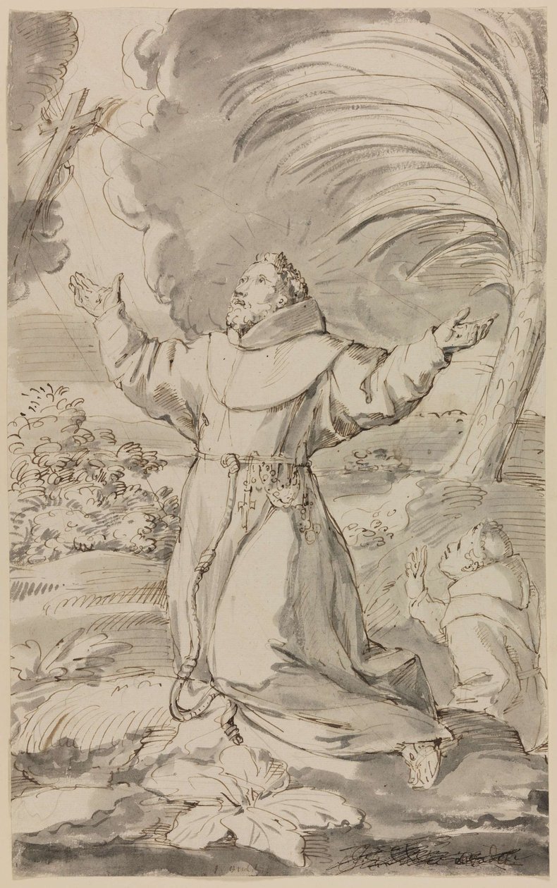 St. Francis Receives the Stigmata by Jan Claudius de Cock