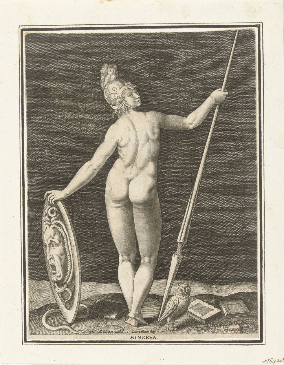 Minerva (Judgment of Paris) by Jan Collaert (II)