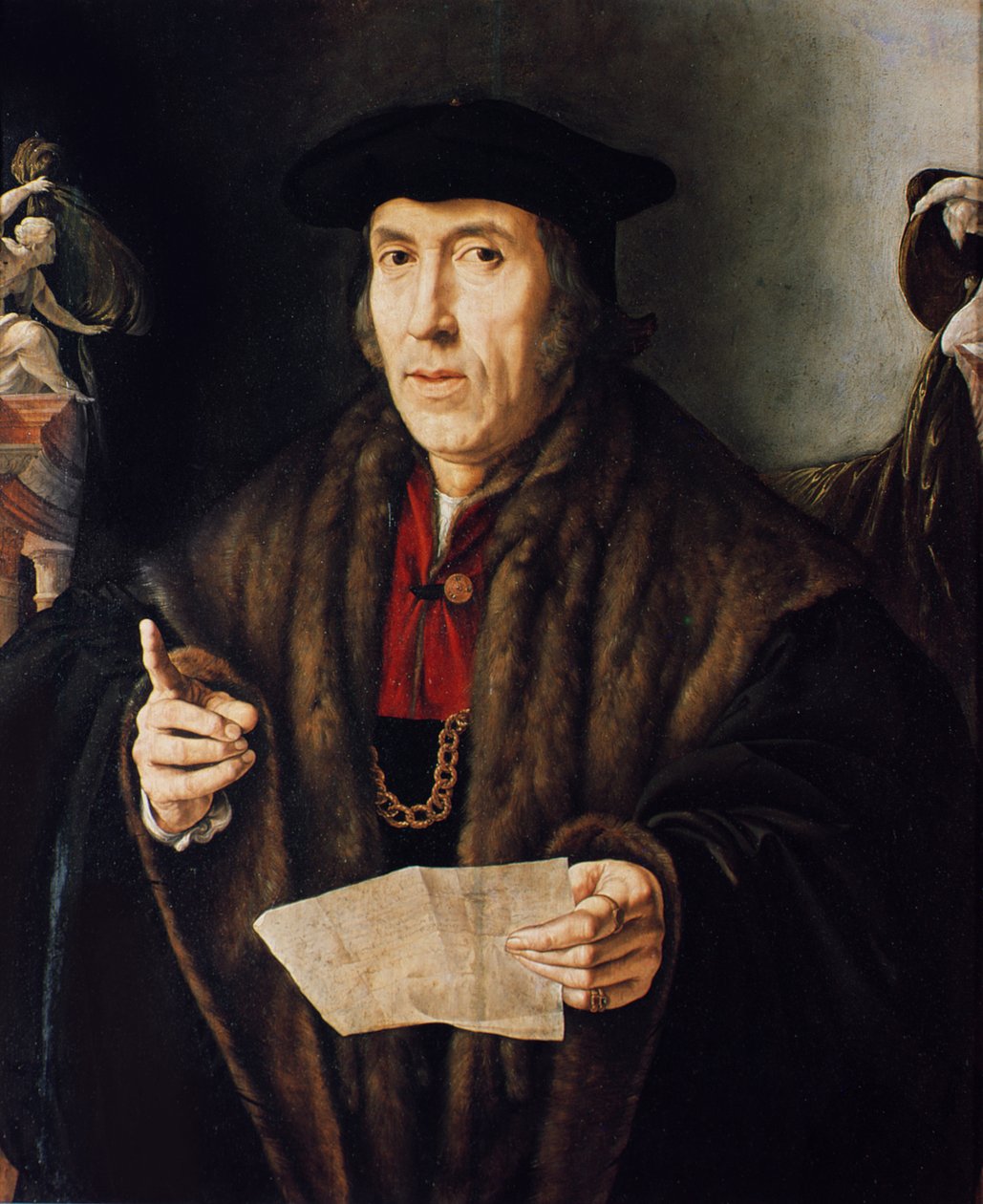 Portrait of a Man, possibly Judge John More, father of Sir Thomas More by Jan Cornelisz Vermeyen