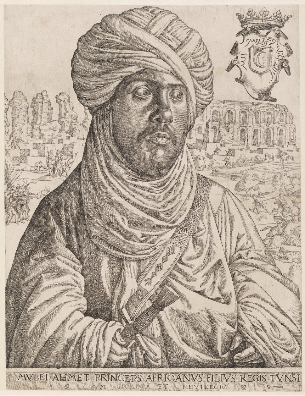 Portrait of Muley Ahmed by Jan Cornelisz Vermeyen