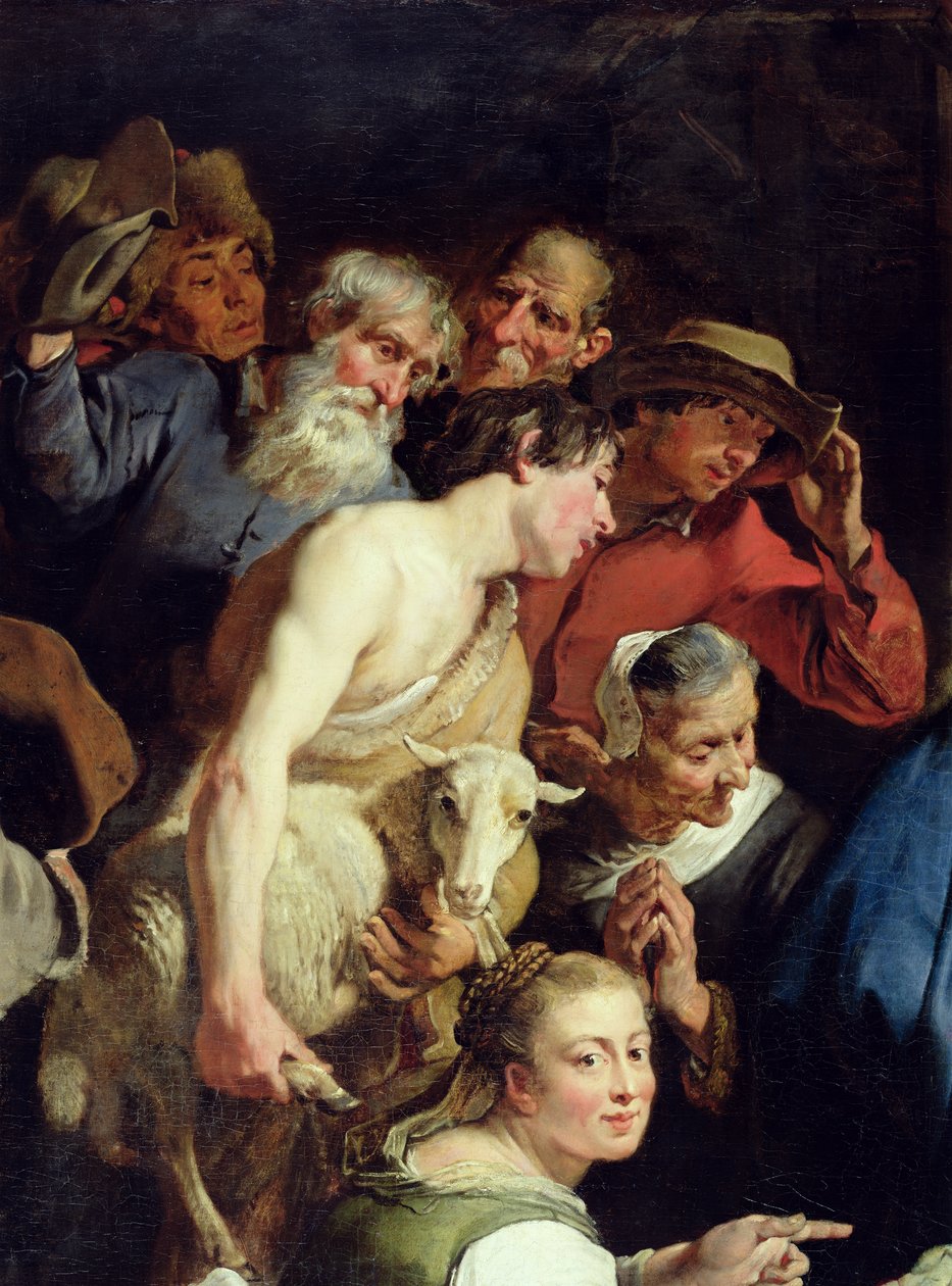 The Adoration of the Shepherds (detail) by Jan Cossiers