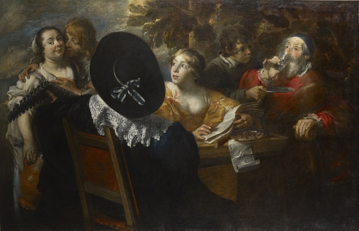 The merry company The Five Senses by Jan Cossiers