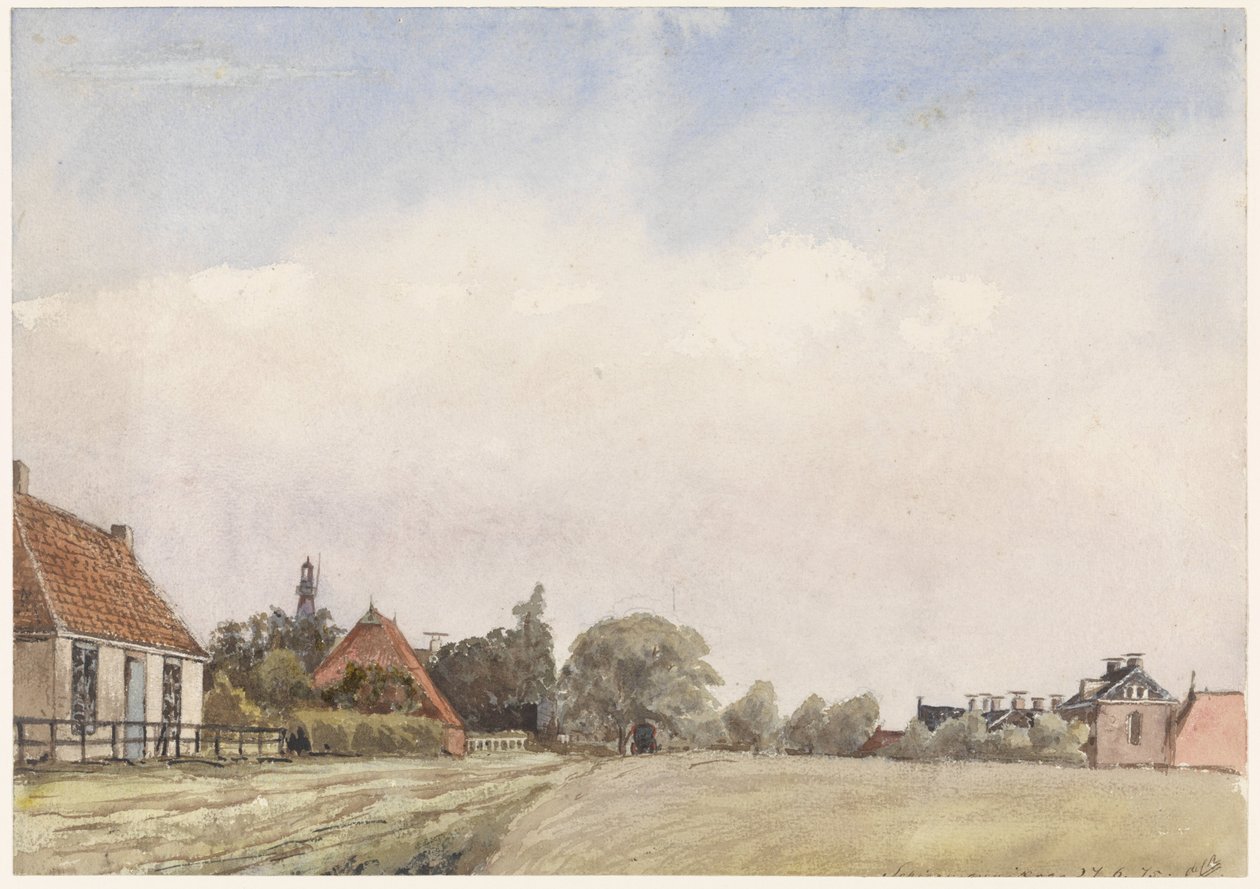 View of Schiermonnikoog by Jan Daniël Cornelis Carel Willem baron de Constant Rebecque