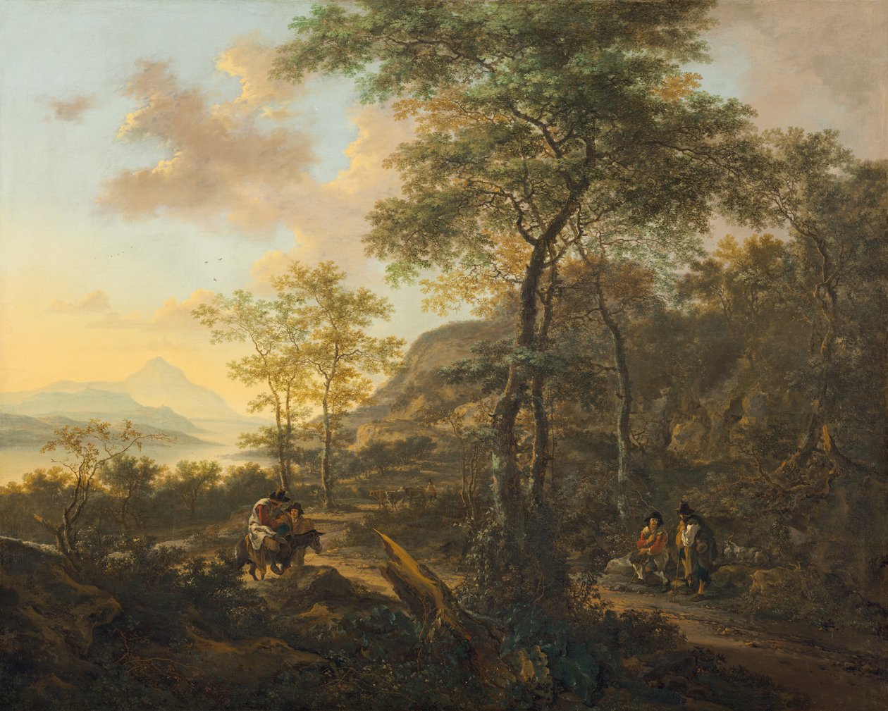 An Italianate Evening Landscape by Jan Dirksz Both