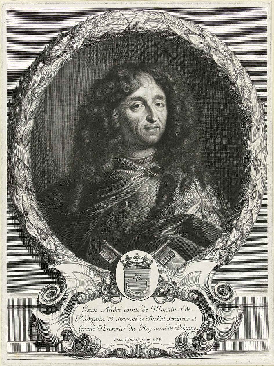 Portrait of the poet Jan Andrzej Morsztyn by Jan Edelinck