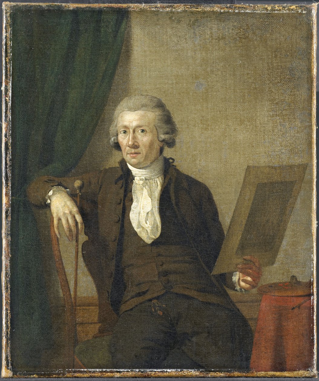 Egbert van Drielst (1745-1818), Painter by Jan Ekels the Younger