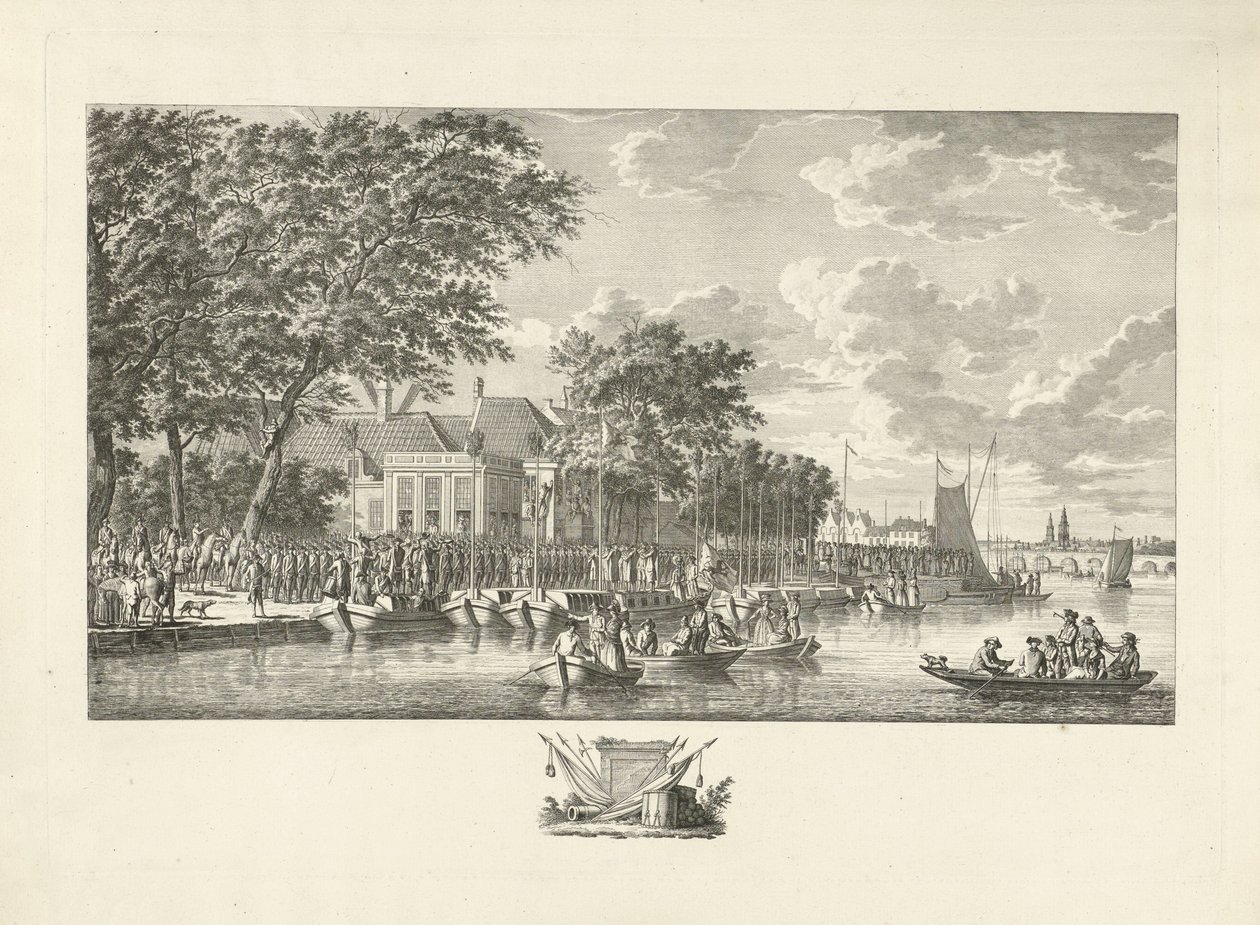 Departure of 600 Armed Amsterdam Citizens to Utrecht, July 17, 1787 by Jan Evert Grave