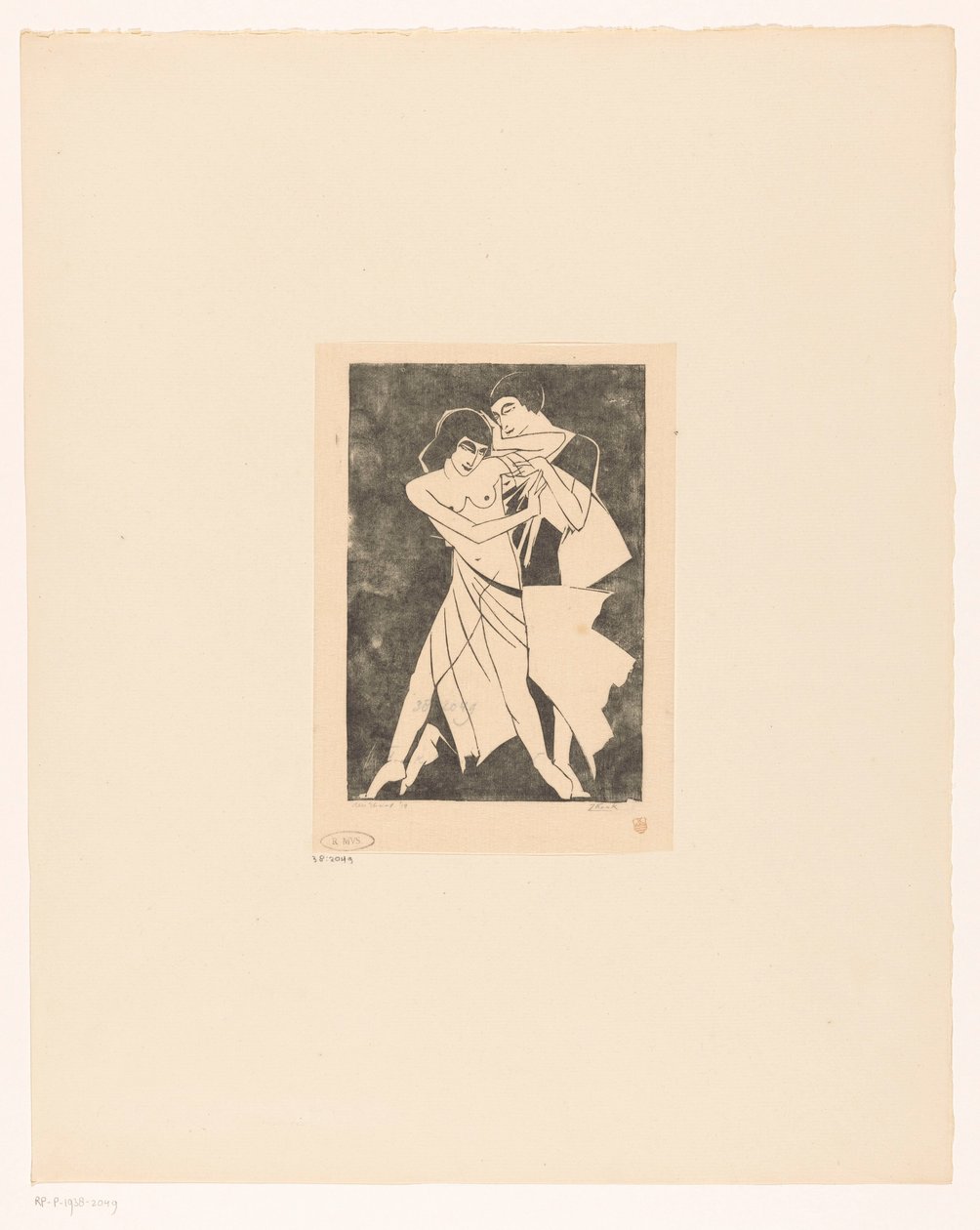 Dancing Couple by Jan Frank (signed by artist)
