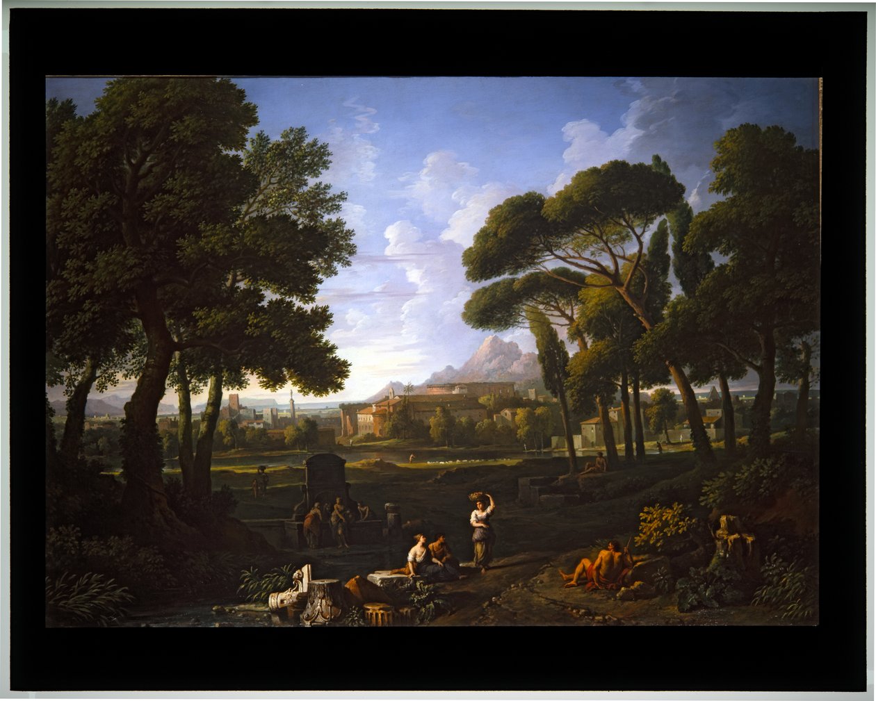 Landscape Fantasy View of Rome by Jan Frans van (1662 1749) Bloemen