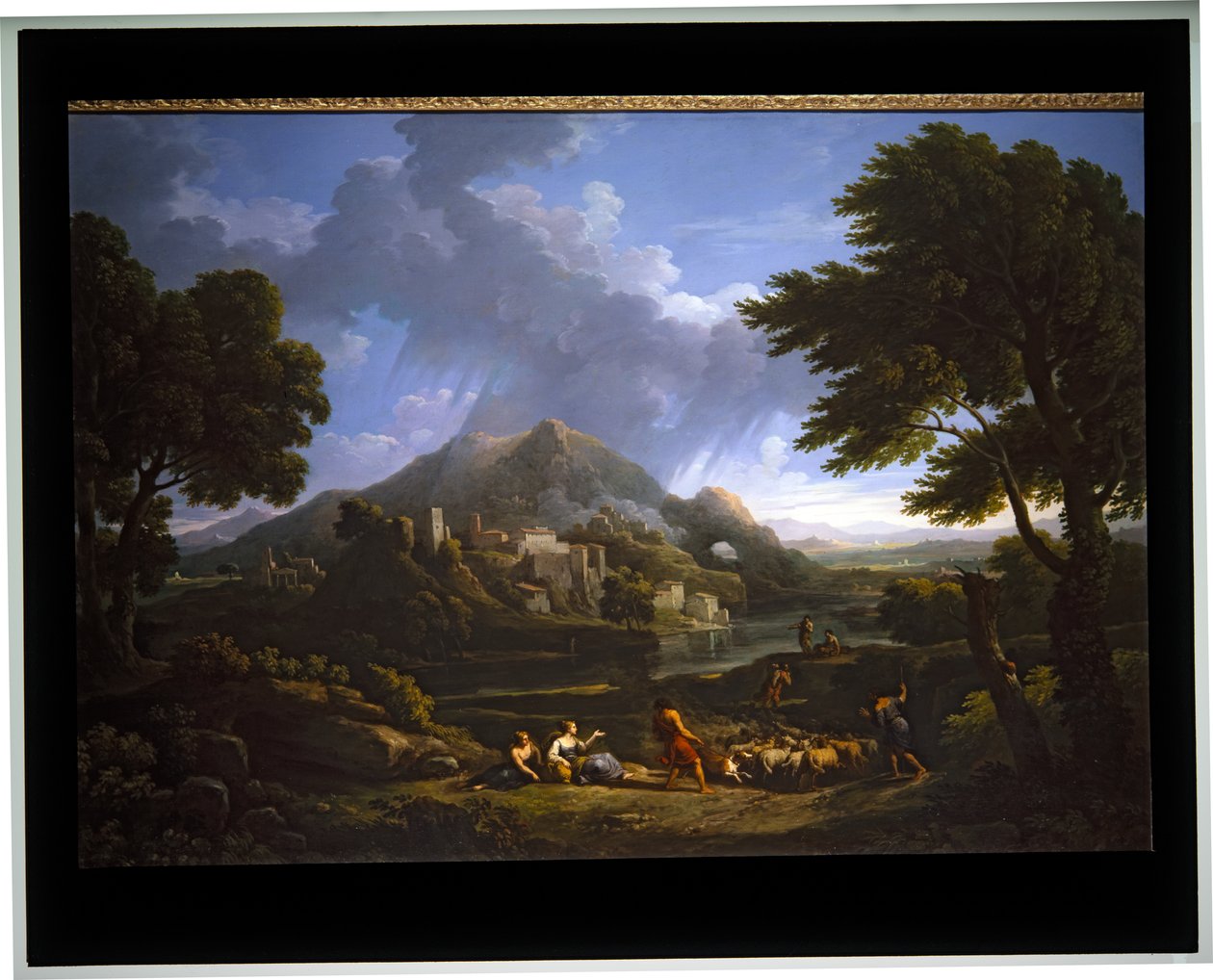 Landscape A Temporale in the Campagna by Jan Frans van (1662 1749) Bloemen