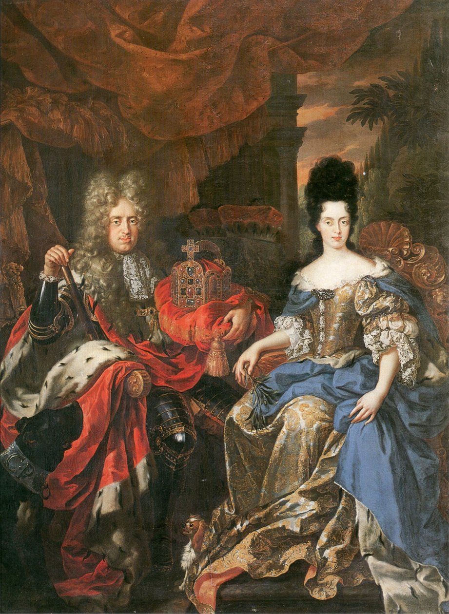 Johann Wilhelm II, Elector Palatine and Duchess Anna Maria Luisa de’ Medici by Jan Frans van Douven
