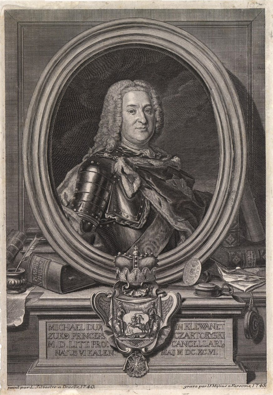 Portrait of Prince Michal Fryderyk Czartoryski by Jan Fryderyk Mylius