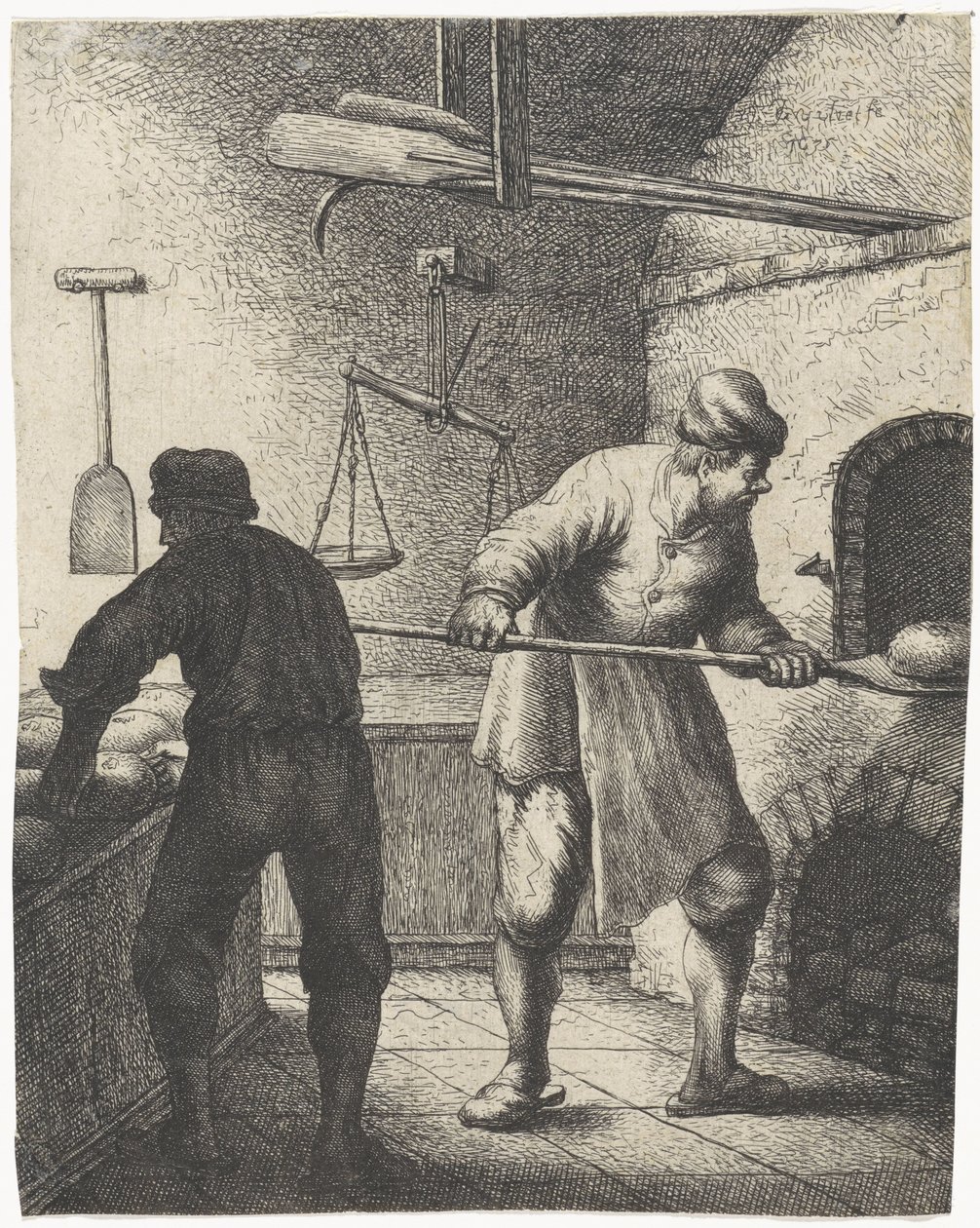 Baker, Professions (series title) by Jan Gillisz. van Vliet
