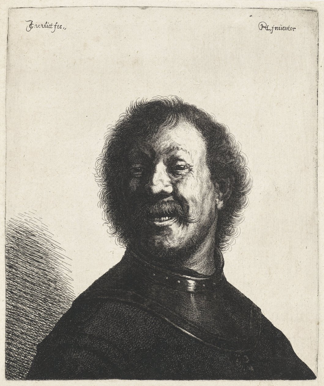 Laughing Man with Collar by Jan Gillisz. van Vliet