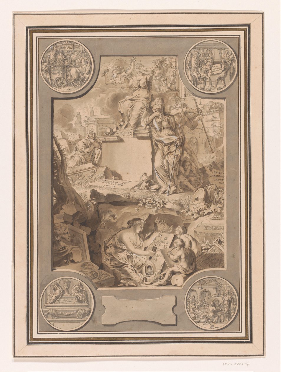 Frontispiece Design from Corpus Inscriptionum by Jan Goeree