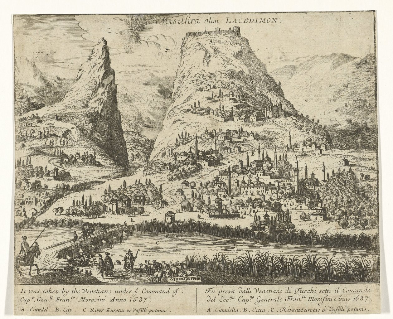 View of Misithra by Jan Griffier (I)
