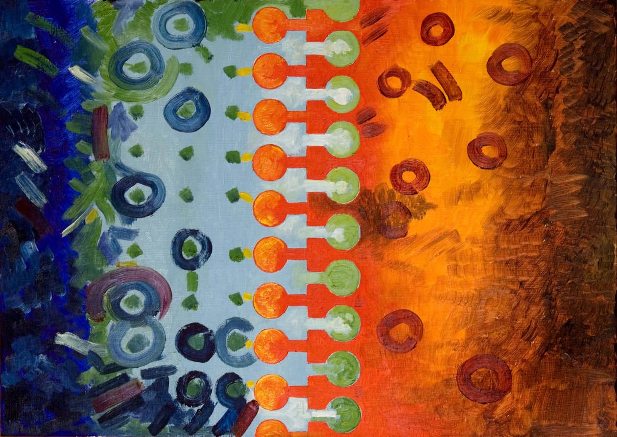 Zipper connecting hot and cold, 2006 by Jan Groneberg