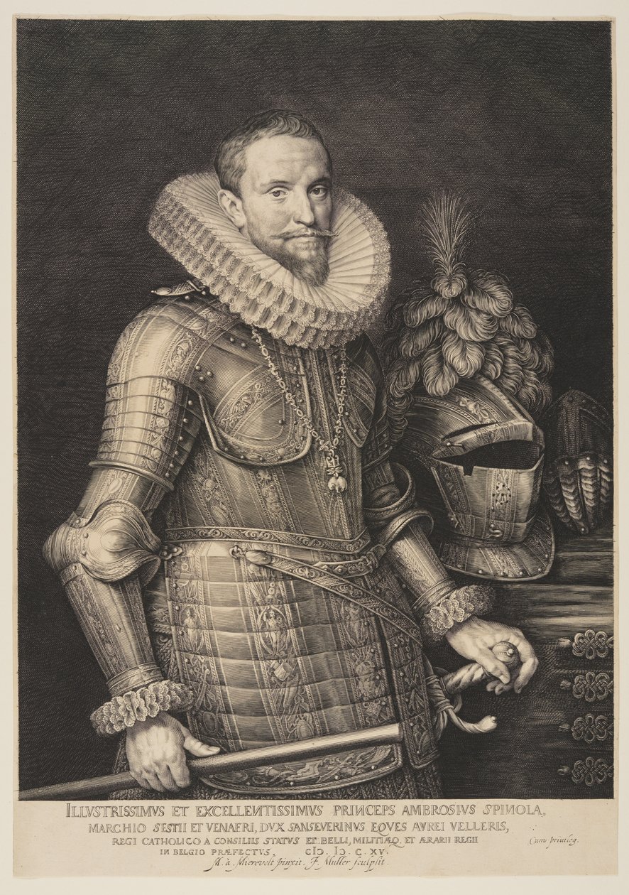 Ambrogio Spinola, Commander of the Spanish Armies in the Netherlands by Jan Harmensz. Muller