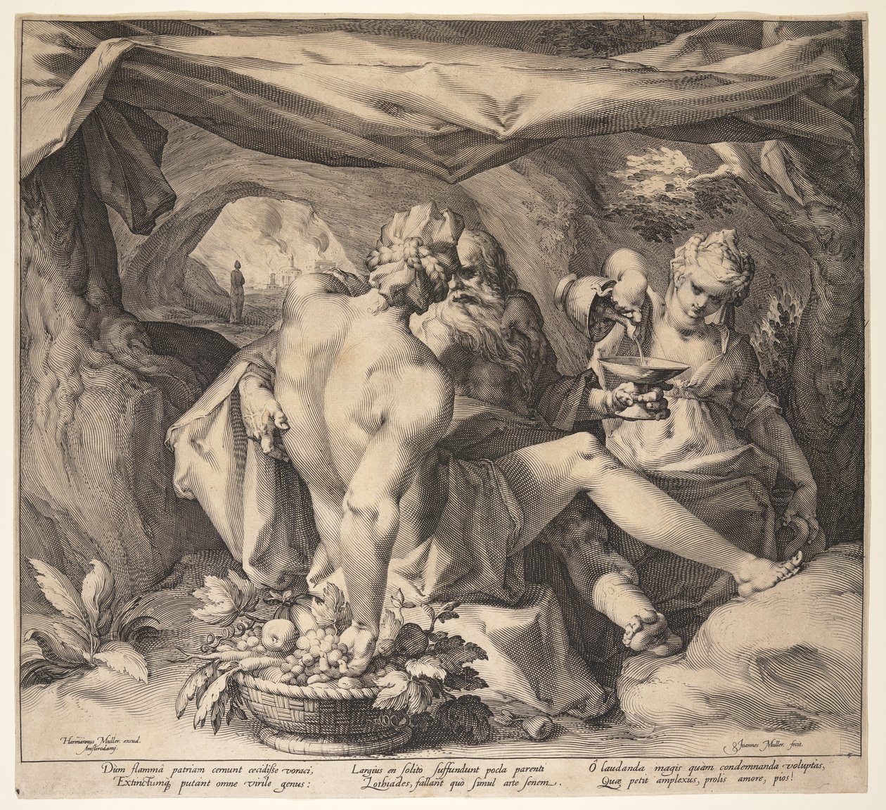 Lot and His Daughters by Jan Harmensz. Muller