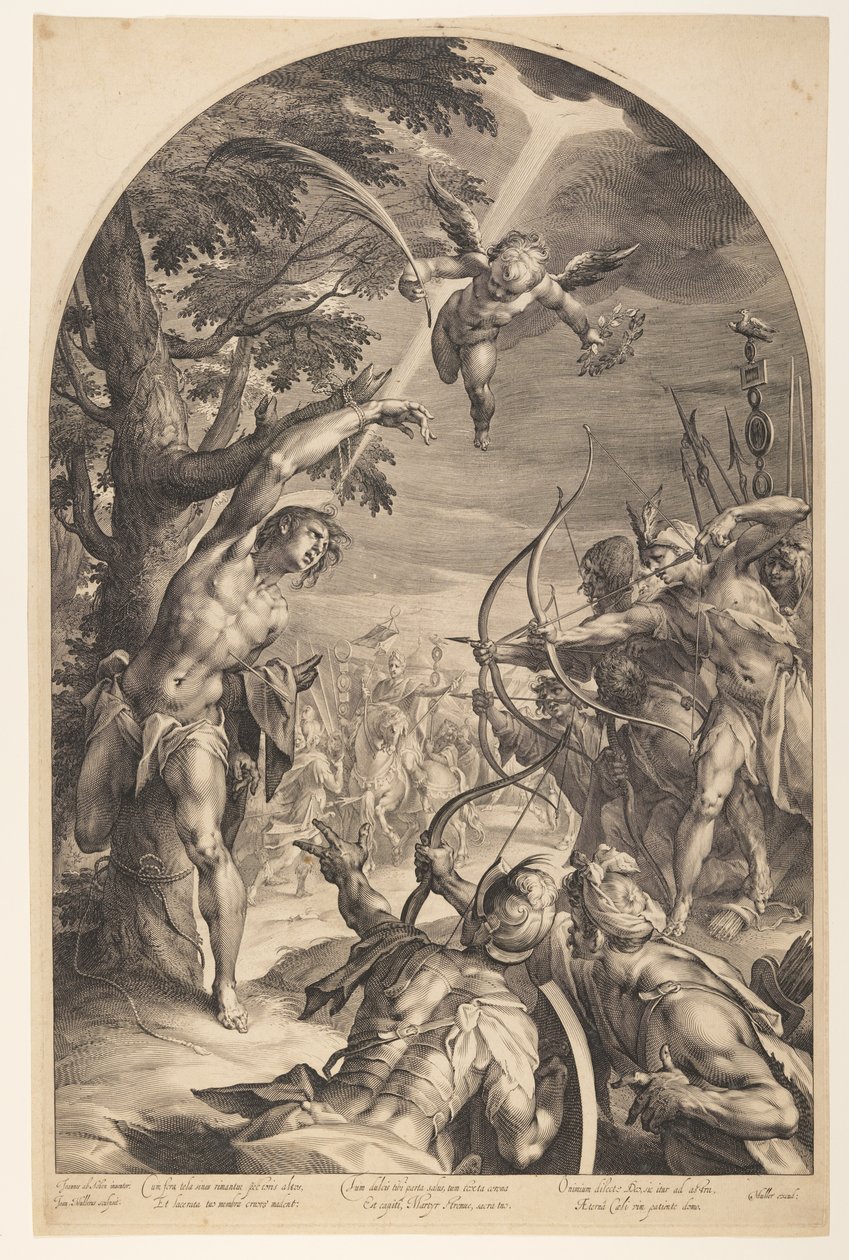 Martyrdom of Saint Sebastian by Jan Harmensz. Muller