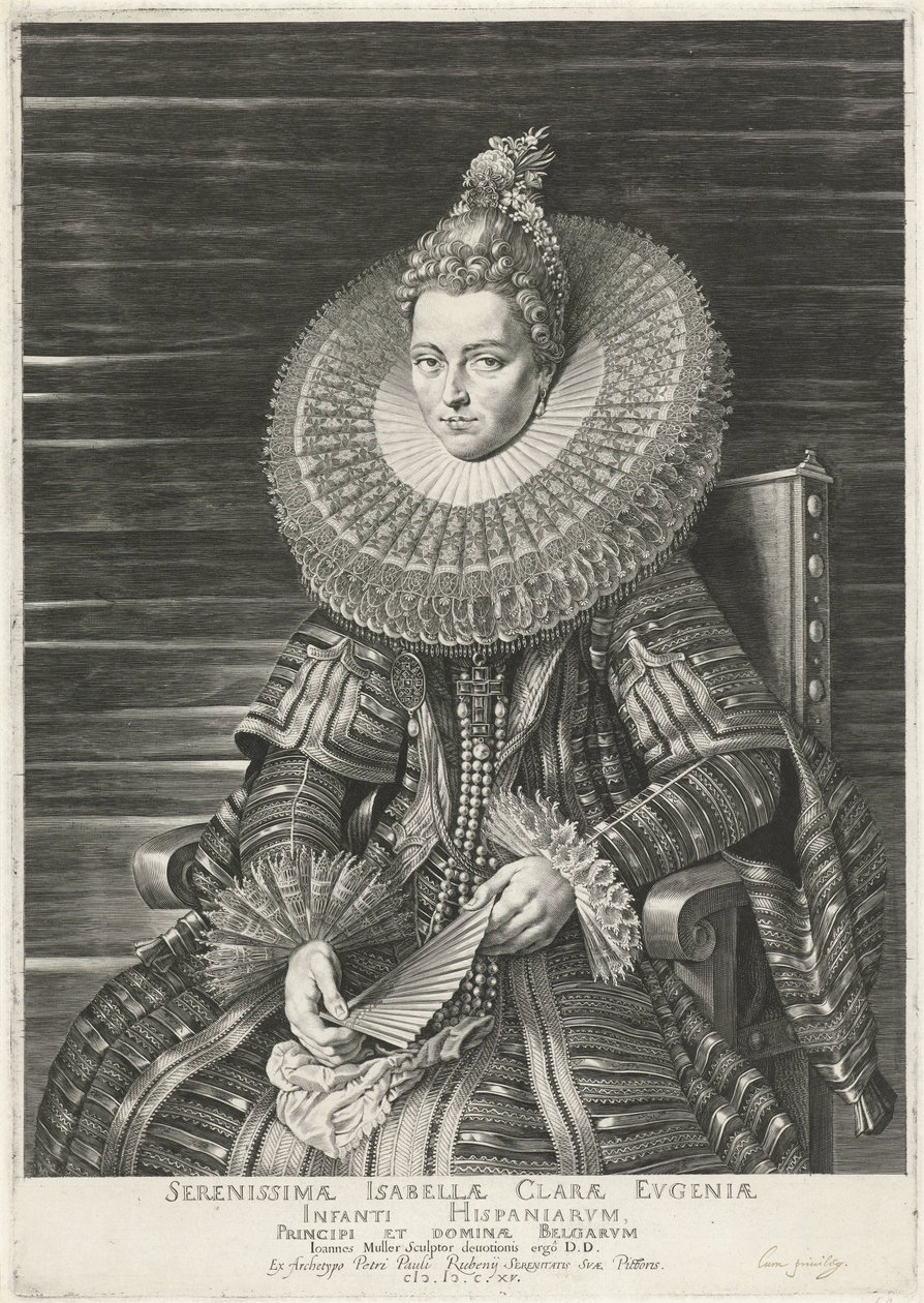 Portrait of Isabella Clara Eugenia, Infanta of Spain by Jan Harmensz. Muller
