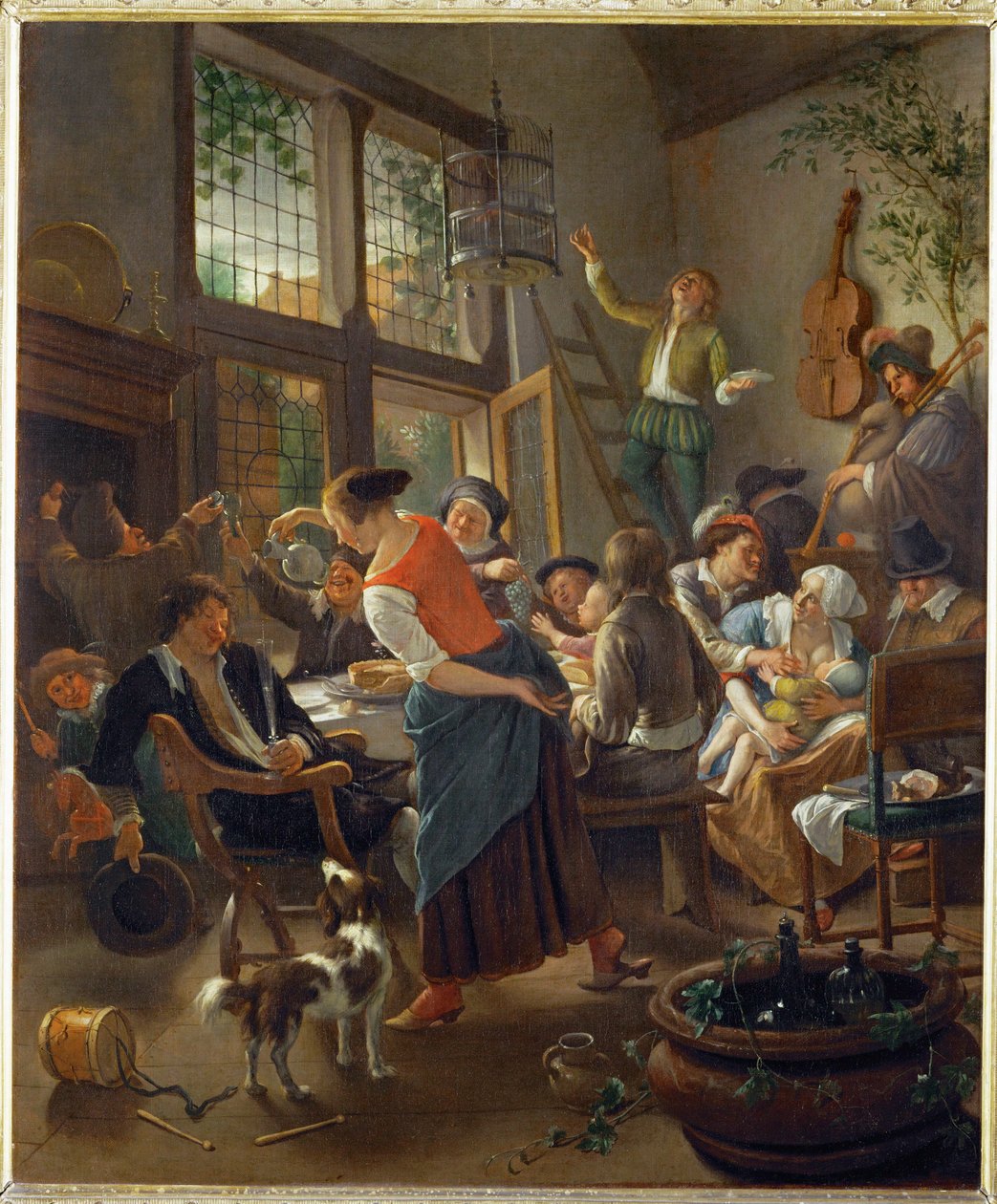 A Family Dinner by Jan Havicksz. Steen