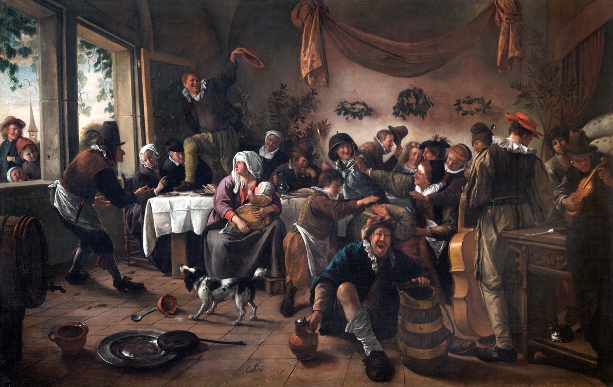 A Wedding Party by Jan Havicksz. Steen