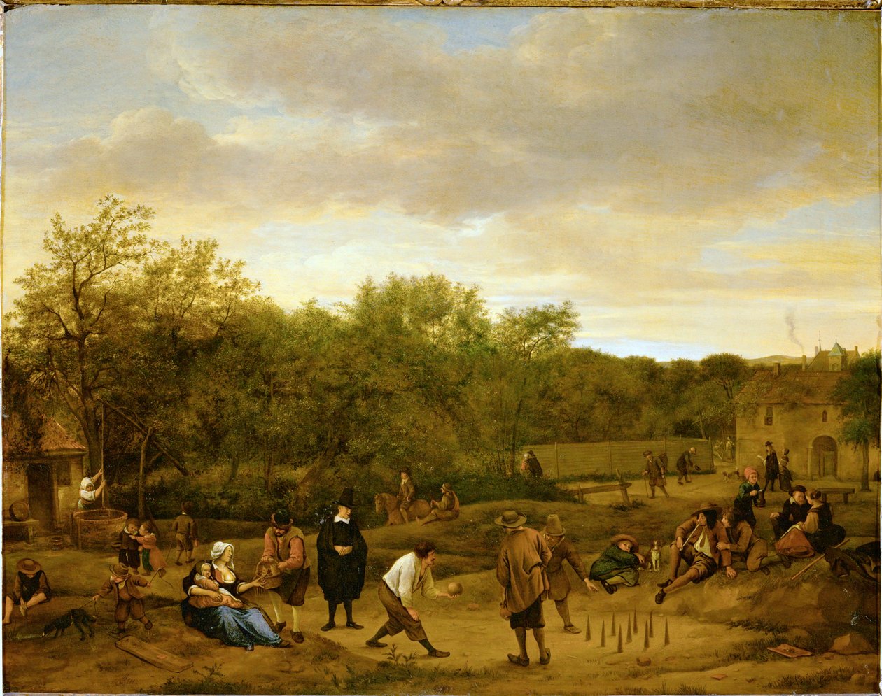 Farmers Playing at Skittles, c.1650 by Jan Havicksz. Steen
