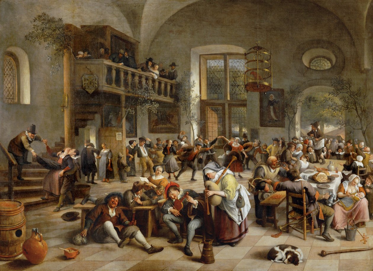 Party in a tavern by Jan Havicksz. Steen