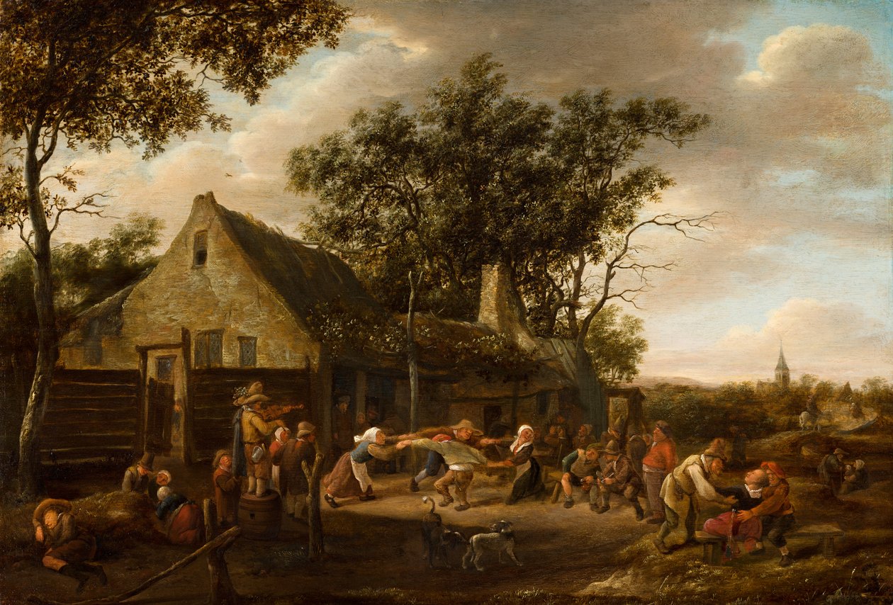 Peasants Dancing at an Inn by Jan Havicksz. Steen