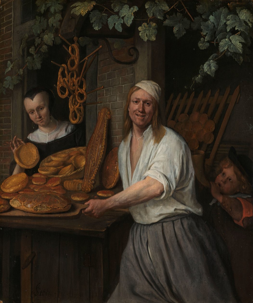 The Baker Arent Oostwaard and his Wife, Catharina Keizerswaard by Jan Havicksz. Steen