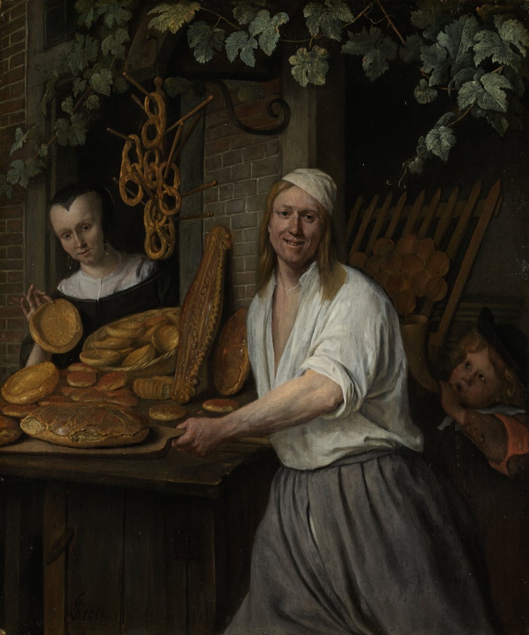 The Baker Arent Oostwaard and His Wife Catherina Keizerswaard, 1658 by Jan Havickszoon Steen